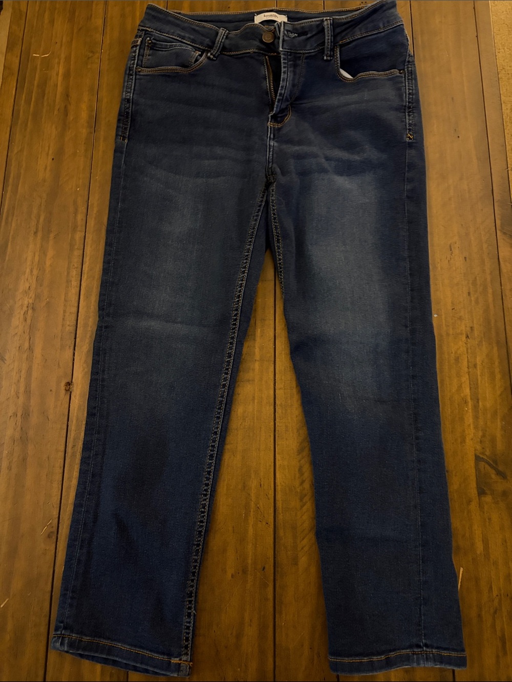 Kensie Dark Blue Straight-Leg Women’s Jeans